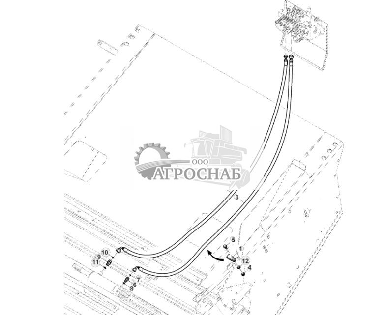 Гидравлические шланги и фитинги наклонной камеры, поперечный наклон - ST830191 646.jpg